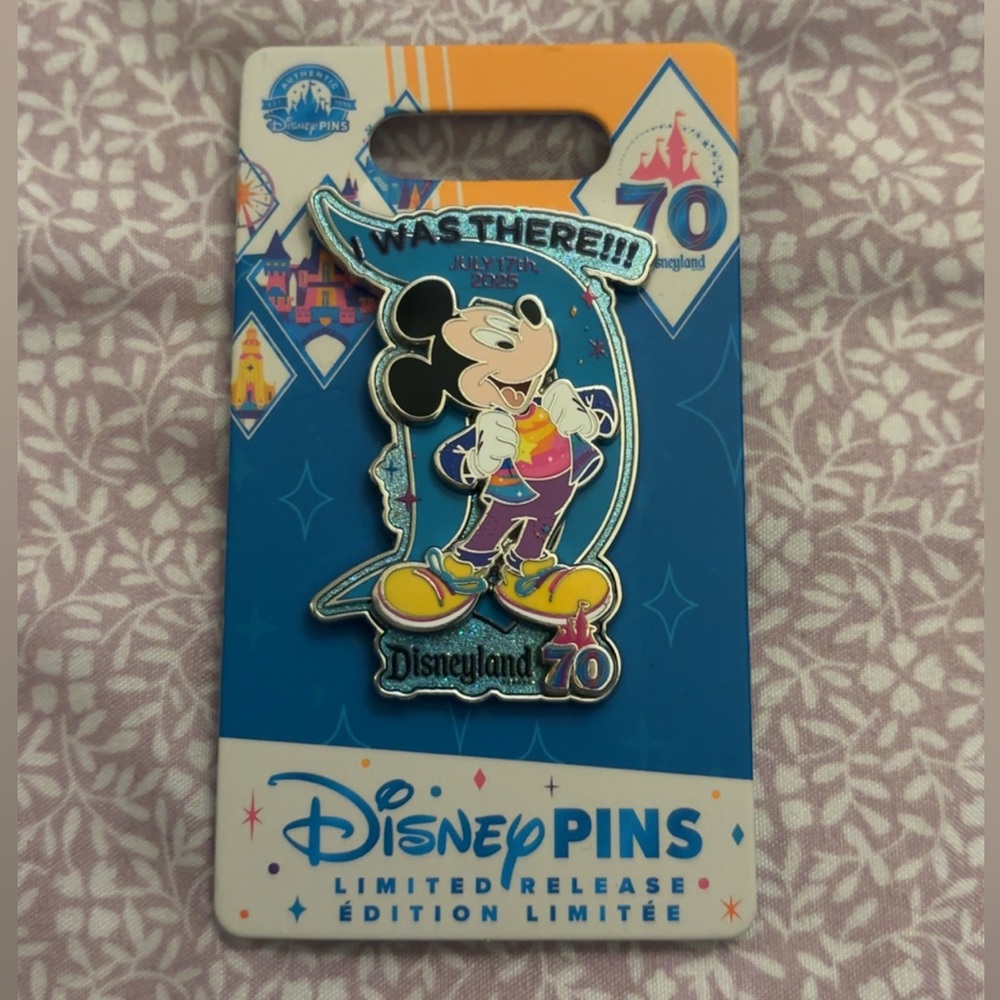 Limited Edition Disneyland 70th Mickey Mouse Pin